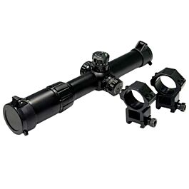 Double Bell - 1.5-6X24E Riflescope illuminated Red/Green Rifle scope