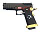 Armorer Works Custom Hi-Capa GBBP with RMR Plate (Full Black Slide - Black Frame - Gold Barrel - AW-HX2601)