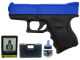 Cyma 26 Series Spring Action Pistol (P698 - Blue)  with BB Pellets Target and Case (Bundle Deal)