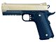 Galaxy G25 Kustom K-Warrior with Rail Full Metal Spring Pistol (G25 - Gold)