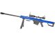 Barrett M82A1 Electric AEG Sniper Rifle with Hunter Scope and Bipod (Snow Wolf - Blue - SW-02A)