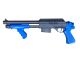 Vigor M870 Custom Tactical Pump Action Shotgun (RIS - Two Tone Blue - 0681 - Short)