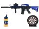 Double Eagle M83A1 (Blue) with Spitfire 0.12g BB Pellets (Bottle - 2000 Rounds - Yellow) and 12