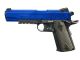 Colt 1911 (Rail) Co2 Pistol (Black - Fixed Slide - Cybergun - 180314) (Blue)
