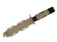 ACM M4 Rubber Knife with Case and Straps (Tan)