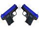 Galaxy G9 Spring Metal Pistol (G9 - Blue) Pack of Two (Bundle Deal)