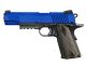 Two Tone Blue Colt 1911 (Rail) Co2 Pistol Dual Tone (Tan - Cybergun - 180525)