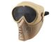 Big Foot Small Flying Mask with Mesh Goggle (Round Mesh) (Tan)