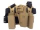 Big Leg Holster 226 with Two Pouches (Hard - Tan)