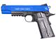 Colt 1911 (Rail) Combat Unit Co2 Blowback Pistol (Black - Cybergun - 180564) (Blue)