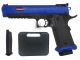 Army JW3 Baba Yaga Gas Blowback Pistol with Extra Magazine and Case (Full Metal - Two-Tone Blue) (Bundle Deal)