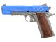Colt 1911 (Rail) Co2 Pistol (Silver - Fixed Slide - Cybergun - 180315) (Blue)