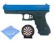 CCCP C17 Spring Pistol (1:1 Scale - Blue) with BB Pellet and Target
