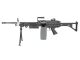 FN Herstal Minimi M249 MK1 with Sound Control Drum Magazine (Skeleton Stock - AK-249-MK1 - Black)