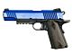 Colt 1911 (Rail) Co2 Pistol Dual Tone (Tan - Cybergun - 180525)  (Blue)