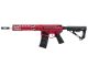 EMG F1 Firearms SBR AEG Rifle with RS-3 Stock (Silver Edge Gearbox/eSE Electronic Trigger - Red - eSBR-RR-3)
