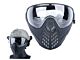 Big Foot Piloteer Vented Full Face Mask (Clear Lens - Black)