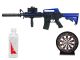 Double Eagle M83A1 (Blue) with Diamond Precision 0.12g - 2500 BB Pellets (Canteen Clear Bottle - 2500 Rounds - Blue) and 12