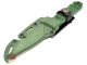 Rubber Knife with Hard Holster (Green)