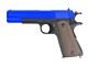 Double Bell 1911 Spring Pistol (Full Metal - Two Tone Blue - 601)