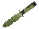 CCCP M4 Rubber Knife with Case and Straps (Bayonet - OD)