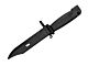 T&D Rubber Bayonet Knife for AK47/AKM Series Rifle (Black -  TD205-BK)