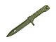 T&D Rubber Bayonet Knife for AK47/AKM Series Rifle (OD -  TD205-OD)